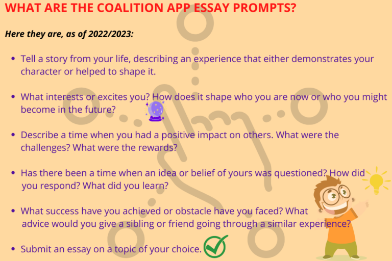 does coalition app have an essay