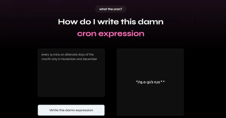 Text to Cron