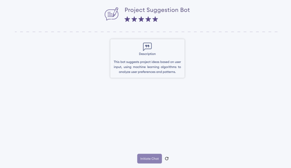 Project Suggestion Bot