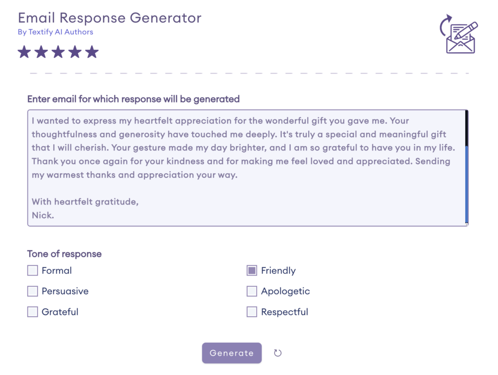 Email Response Generator