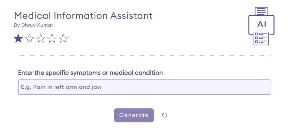 Medical Information Assistant