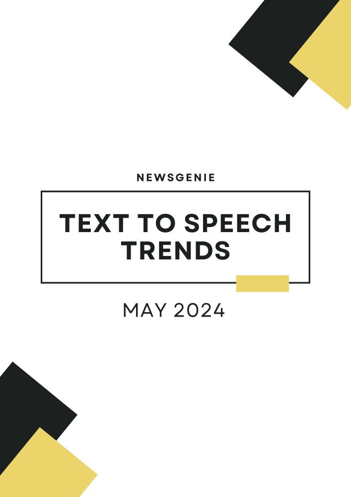 Text to Speech Industry Trends