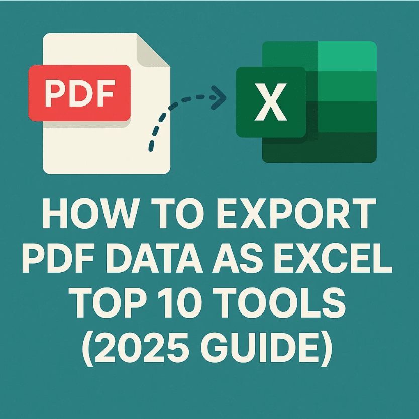 pdf data to excel