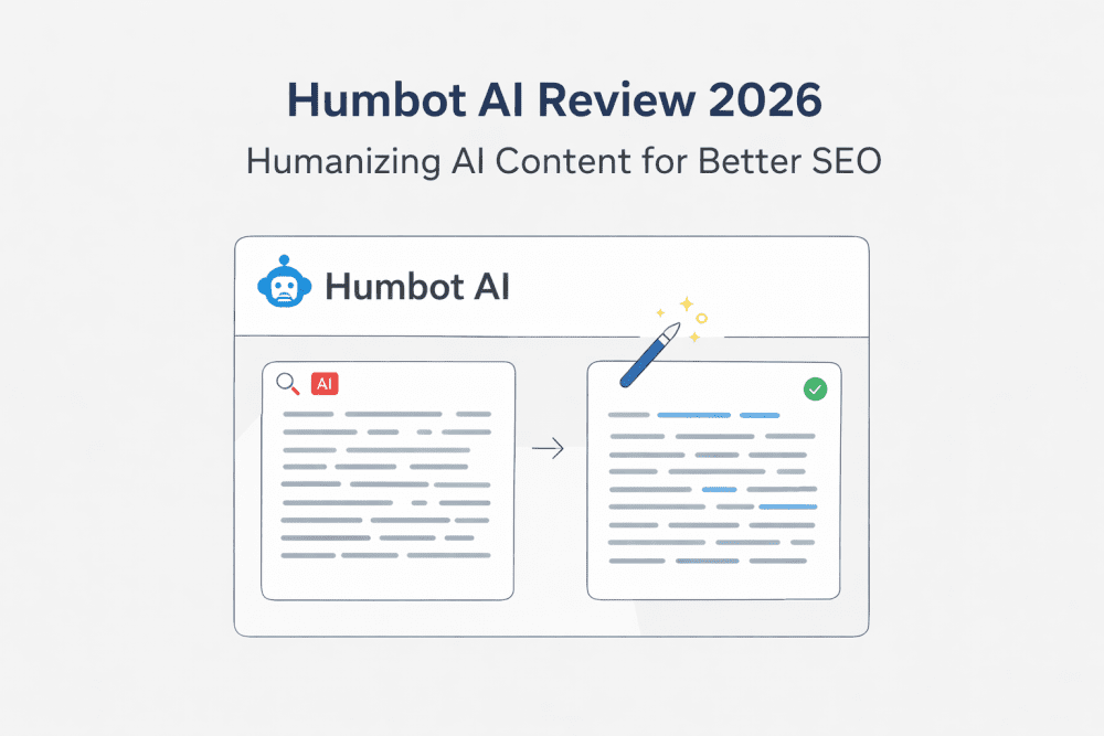 Humbot AI tool converting AI-generated text into human-like writing for better readability and SEO